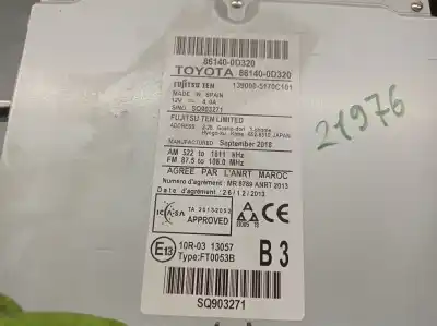 Автозапчасти б/у многофункциональный дисплей за toyota yaris (_p13_) 1.5 (nsp131_) ссылки oem iam 861400d320  861400d320