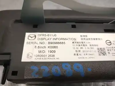 Автозапчасти б/у многофункциональный дисплей за mazda cx-30 (dm) skyactiv-x m hybrid ссылки oem iam dfr5611j0  dfr5611j0