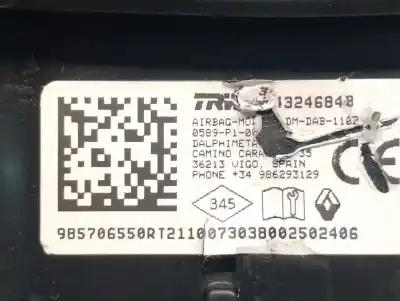 Автозапчасти б/у передняя левая подушка безопасности за renault captur ii (hf_) tce 155 (hfmn) ссылки oem iam 985706550r 13246848 trw 985706550r