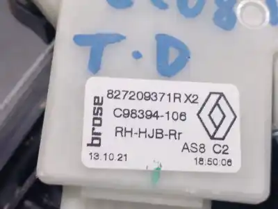Автозапчастина б/у регулятор скла заднього правого для renault captur ii (hf_) tce 155 (hfmn) посилання на oem iam 827209371r c98394106 brose 827209371r