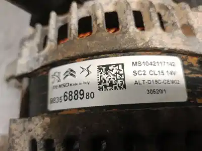 Автозапчастина б/у генератор для peugeot 2008 ii (ud_, us_, uy_, uk_) 1.2 puretech 100 посилання на oem iam 9835688980 ms1042117142 denso 9835688980