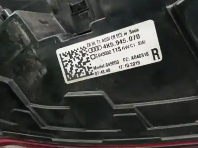 Автозапчасти б/у правый задний фонарь за audi a6 c8 (4a2) 35 tdi mild hybrid ссылки oem iam 4k5945070  4k5945224