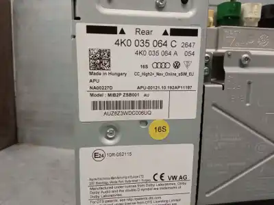 Автозапчастина б/у аудіо система / радіо cd для audi a6 c8 (4a2) 35 tdi mild hybrid посилання на oem iam 4k0035064c  4k0035064d