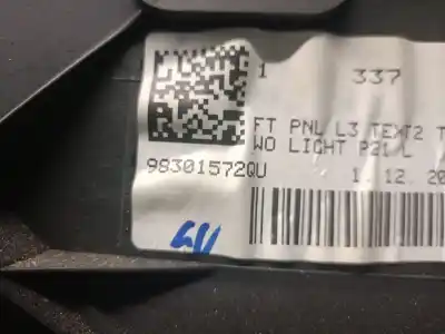 Автозапчасти б/у обивка левой передней двери за peugeot 208 ii (ub_, up_, uw_, uj_) 1.2 puretech 100 ссылки oem iam 98301572qu  98301572qu