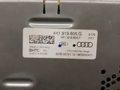 Автозапчасти б/у многофункциональный дисплей за audi a6 c8 (4a2) 35 tdi mild hybrid ссылки oem iam 4k1919605g 5hb014376 4k1919605h