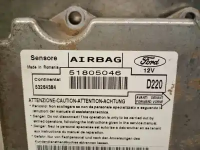 Автозапчасти б/у блок управления подушками безопасности за ford ka (ru8) 1.3 tdci ссылки oem iam 51805046  