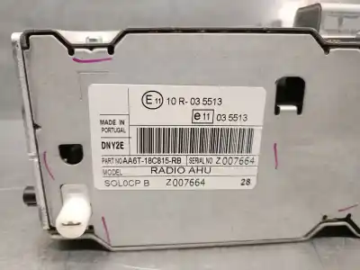 Second-hand car spare part audio system / radio cd for ford fiesta vi (cb1, ccn) 1.4 oem iam references aa6t18c815rb  aa6t18c815gk