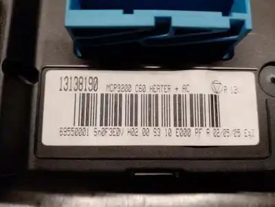Pezzo di ricambio per auto di seconda mano controllo riscaldamento / aria condizionata per opel vectra c gts (z02) 1.8 16v (f68) riferimenti oem iam 13138190 69550001 valeo 13138190