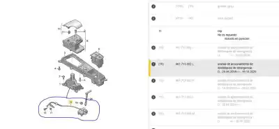 Second-hand car spare part wire for audi a6 c8 (4a2) 35 tdi mild hybrid oem iam references 4k1713052l  4k1713052l