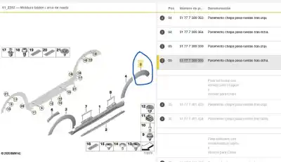 Автозапчасти б/у правое заднее крыло за mini mini countryman (f60) cooper ссылки oem iam 51777389360  51777389360