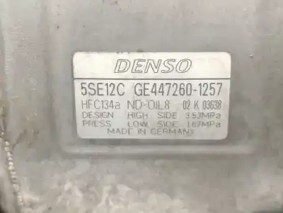 Peça sobressalente para automóvel em segunda mão compressor de ar condicionado a/a a/c por toyota auris (_e15_) 2.0 d-4d (ade150_) referências oem iam 8831042250 4472601257 denso 8831002400
