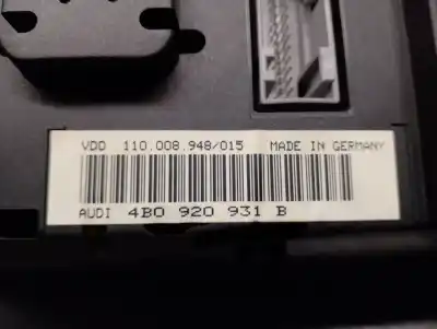 Second-hand car spare part dashboard for audi a6 c5 (4b2) 2.5 tdi oem iam references 4b0920931b  4b0919860