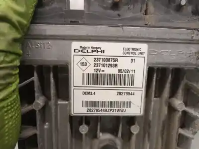 Second-hand car spare part ecu engine control for renault modus / grand modus (f/jp0_) 1.5 dci 90 oem iam references 237100875r  