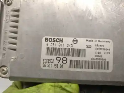 Second-hand car spare part ecu engine control for citroen jumpy (u6u_) 2.0 hdi 110 oem iam references 9651175180 0281011343 bosch 