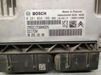 Автозапчасти б/у блок управления двигателем за citroen c4 cactus 1.5 bluehdi 100 ссылки oem iam 9825318180 0281034189 bosch 9825318180