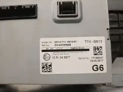 Second-hand car spare part multifunction display for honda cr-v iv (rm_) 1.6 i-dtec (re6) oem iam references 39710t1vg613m1 cvch74f8ae 39710t1vg61