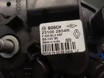 Автозапчасти б/у генератор за dacia logan mcv ii tce 90 (k8m1) ссылки oem iam 231002854r f000bl04bf bosch 231002854r