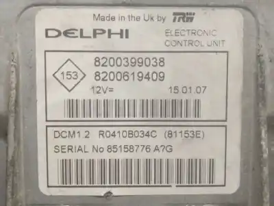 Second-hand car spare part ecu engine control for renault modus / grand modus (f/jp0_) 1.5 dci (fp0f, jp0f) oem iam references 8200399038  