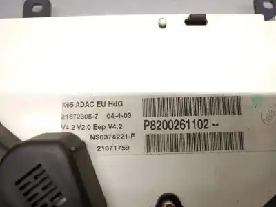 Peça sobressalente para automóvel em segunda mão quadrante por renault clio ii (bb_, cb_) 1.4 16v (b/cb0p, bb13) referências oem iam 8200261102  8200261102