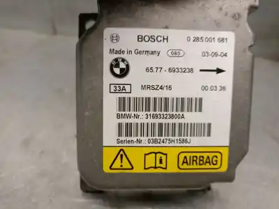 Second-hand car spare part airbag control unit for bmw x5 (e53) 3.0 d oem iam references 65776933238 0285001681 bosch 