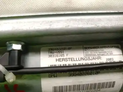 Peça sobressalente para automóvel em segunda mão airbag dianteiro direito por bmw x5 (e53) 3.0 d referências oem iam 39840226010p 30316165 trw 72127131125
