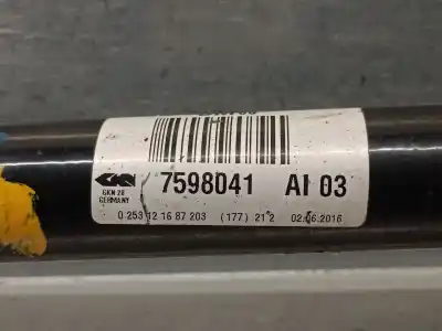 Автозапчасти б/у задняя левая трансмиссия за bmw x4 (f26) xdrive 20 d ссылки oem iam 7598041ai03  33207598041