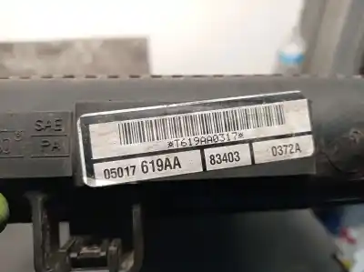 Second-hand car spare part water radiator for chrysler sebring (jr) 2.0 oem iam references 05017619aa 83403 valeo 