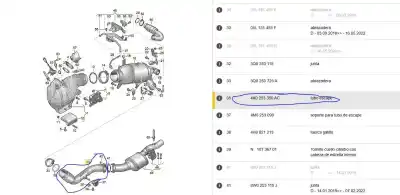 Автозапчасти б/у передняя выхлопная труба за audi a6 c8 (4a2) 35 tdi mild hybrid ссылки oem iam 4k0253350ac  4k0253350ac