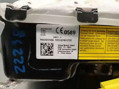 Автозапчастина б/у передня права подушка безопасности для jeep compass (mp, m6, mv, m7) 1.4 multiair посилання на oem iam p68242370ag  68242369ae