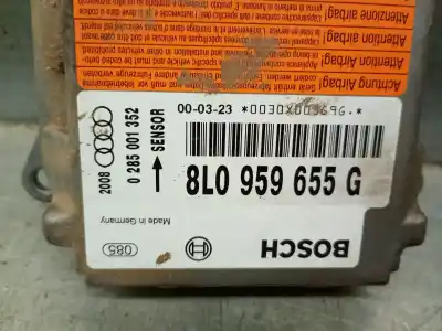 Автозапчастина б/у блок управління подушками безпеки для audi a3 (8l1) 1.9 tdi посилання на oem iam 8l0959655g 0285001352 bosch 8l0959655g