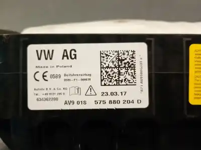 Автозапчастина б/у передня права подушка безопасности для seat ateca (kh7, khp) 1.4 tsi посилання на oem iam 575880204d  575880204d