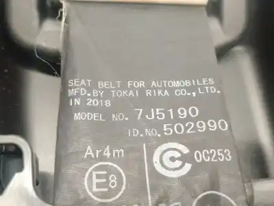 Автозапчастина б/у центральний задній ремін безпеки для toyota rav 4 iv (_a4_) 2.5 hybrid (ava42_) посилання на oem iam 7332042102c3 7j5190 7332042102c3
