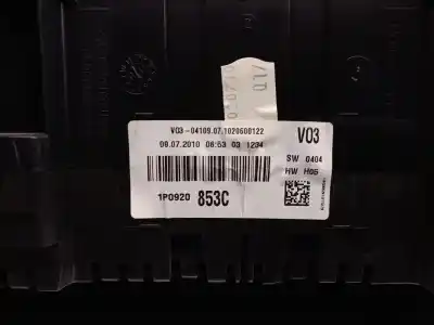 Peça sobressalente para automóvel em segunda mão quadrante por seat leon (1p1) 1.6 tdi referências oem iam 1p0920853c a2c53387420 vdo 1p0920853cx