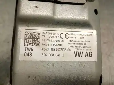 Second-hand car spare part front left air bag for seat ateca (kh7, khp) 1.4 tsi oem iam references 576880841d 34220858c trw 576880841e