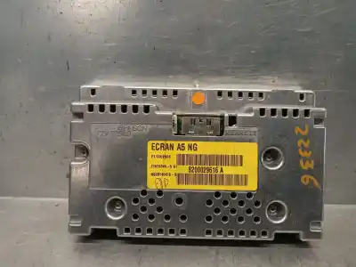 Second-hand car spare part multifunction display for renault scenic ii authentique oem iam references 8200029616  8200029616