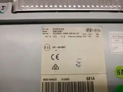 Автозапчастина б/у багатофункційний дисплей для hyundai i10 iii (ac3, ai3) 1.2 mpi посилання на oem iam 96160k78104x  96160k78104x