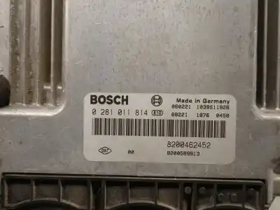 Second-hand car spare part ecu engine control for renault scenic ii authentique oem iam references 8200462452 0281011814 bosch 