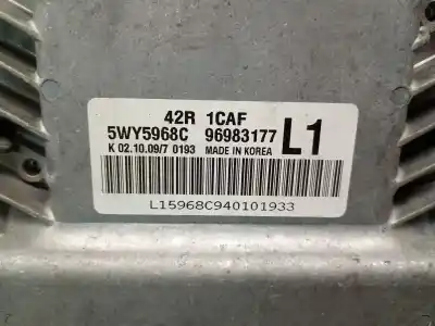 Peça sobressalente para automóvel em segunda mão centralina de motor uce por chevrolet aveo 1.2 cat referências oem iam 96983177 5wy5968c 96983177