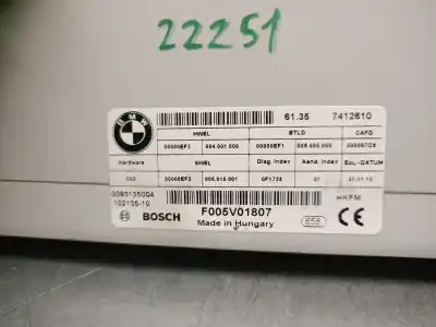 Автозапчасти б/у электронный модуль за bmw 2 active tourer (f45) 218 d ссылки oem iam 61357412610 f005v01807 bosch 
