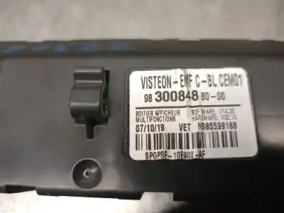 Second-hand car spare part multifunction display for citroen jumpy furgón (v_) 2.0 bluehdi 120 oem iam references 9830084880  9830084880