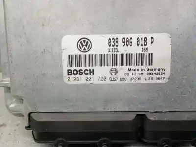 Pezzo di ricambio per auto di seconda mano centralina motore per volkswagen passat b5 (3b2) 1.9 tdi riferimenti oem iam 038906018p 0281001720 bosch 038906018p
