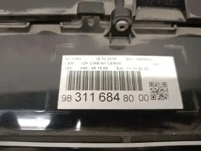 Автозапчасти б/у приборная доска за citroen jumpy furgón (v_) 2.0 bluehdi 120 ссылки oem iam 9831168480  9831168480