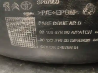 Автозапчастина б/у арка заднього права для citroen jumpy furgón (v_) 2.0 bluehdi 120 посилання на oem iam 9810967880  9810967880