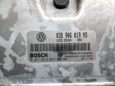Автозапчастина б/у ебу контролер двигуна для skoda fabia ii combi (545) 1.9 tdi посилання на oem iam 038906019ns 0281013082 bosch 