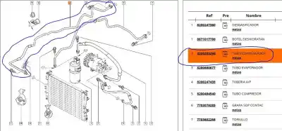 Автозапчасти б/у трубы кондиционирования воздуха за renault grand scénic ii (jm0/1_) 1.5 dci (jm1e) ссылки oem iam 8200247445  8200385296