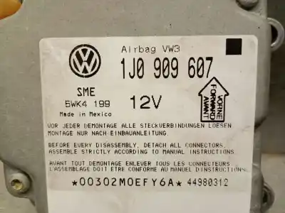 Second-hand car spare part airbag control unit for vw passat b5 (3b2) 1.9 tdi oem iam references 1j0909607  1j0909607
