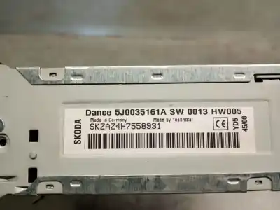 Автозапчасти б/у аудиосистема / радио cd за skoda fabia ii combi (545) 1.9 tdi ссылки oem iam 5j0035161a  aao700002