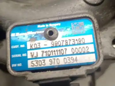 Автозапчастина б/у турбонагрузник для citroen jumpy furgón (v_) 2.0 bluehdi 120 посилання на oem iam 9807873180 53039700394 borgwarner 9807873180