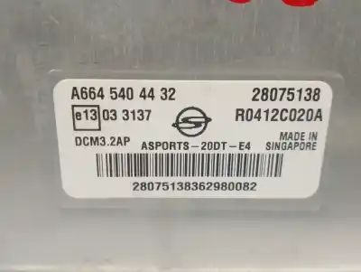 Автозапчасти б/у блок управления двигателем за ssangyong actyon sports i (qj) 2.0 xdi ссылки oem iam a6645404432  