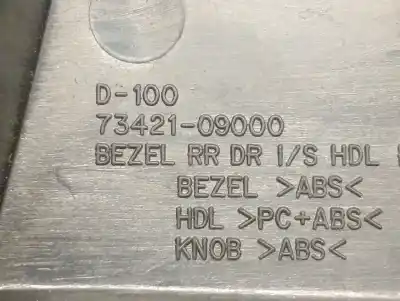 Автозапчастина б/у внутрішня задня права ручка для ssangyong actyon sports i (qj) 2.0 xdi посилання на oem iam 7342109000  7326031001lam